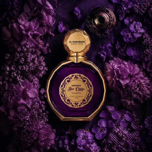 Vista 5 de Al Haramain Bon Cherie Violette Extrait De Parfum Spray para mujer, 3.4 onzas