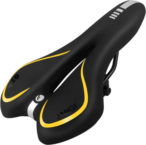 Vista 7 de Cómodo asiento de bicicleta para hombres y mujeres, asiento de bicicleta impermeable, silla de bicicleta de montaña transpirable, sillín