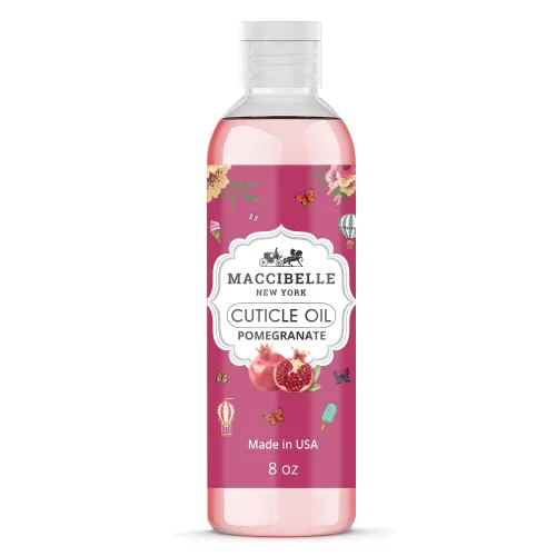 Vista 4 de Aceite de cutícula para uñas, tamaño de recambio para cutículas secas agrietadas (8 onzas, piña)