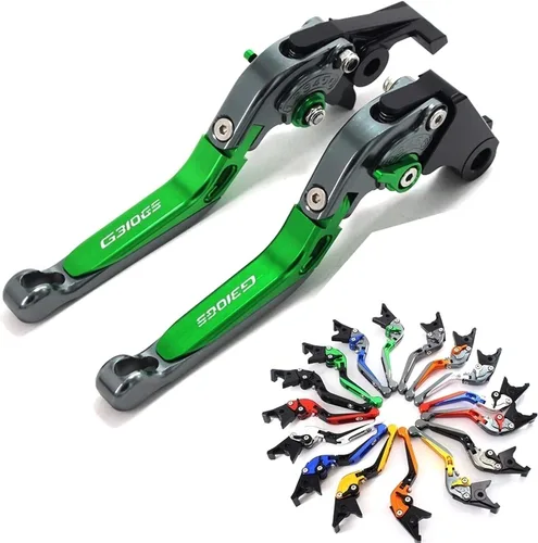 Vista 5 de Palancas de freno y embrague para motocicleta, accesorios plegables para Yamaha para Fz25 para Fz 25 2017-2018 Juego de palancas de freno