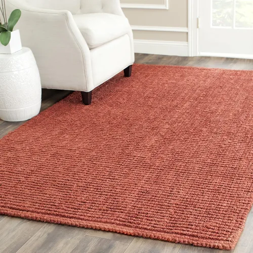 Vista 18 de SAFAVIEH Alfombra 2x3 - Colección de fibra natural - Marrón, yute hecho a mano, estilo granja, textura gruesa de pelo grueso (NF447D)