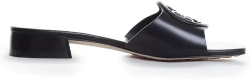Vista 6 de Tory Burch Sandalias planas de cuero negro para mujer