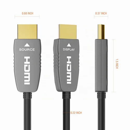 Vista 7 de RUIPRO - Cable de fibra óptica HDMI 2.1 8K, clasificación CL2, 48 Gbps, 8K60, 4K120, 3 pies