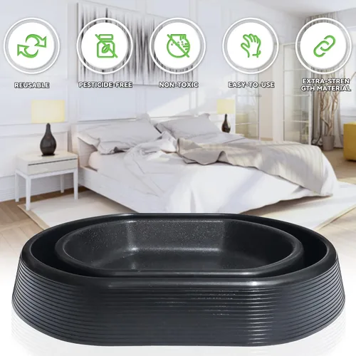 Vista 4 de Interceptores de chinches Trampas para interceptar chinches Trampa para insectos Trampa de insectos, monitor y detector para patas de cama