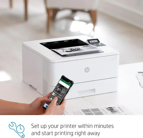 Vista 4 de HP - Laserjet Pro M404dn - Impresora láser monocromática con Ethernet integrado e impresión de doble cara, Negro talla única