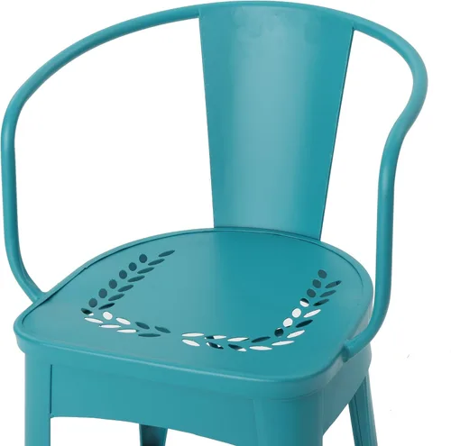 Vista 13 de Christopher Knight Home Lourdes Iron Bistro - Juego de 3 piezas, color verde azulado mate