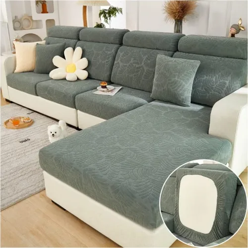 Vista 15 de Funda mágica universal para interior de sofá, funda de sofá resistente al desgaste, funda de sofá modular en forma de L, diván con cojín separado