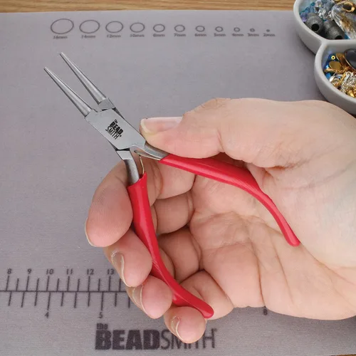 Vista 3 de The Beadsmith Alicates I Beads – 4.5 pulgadas, juego de 8 piezas: nariz redonda, nariz de cadena, nariz de cadena doblada, nariz plana, mandíbula