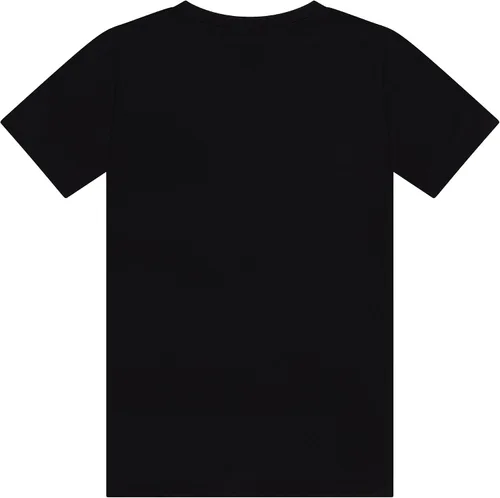 Vista 4 de Champion Camiseta deportiva de manga corta para niños, ideal para gimnasio, deportes y escuela, Negro en rodajas C