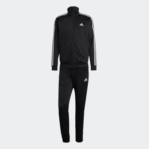 Vista 6 de adidas Sportswear - Traje de tricot básico de 3 rayas para hombre, Olive Strata