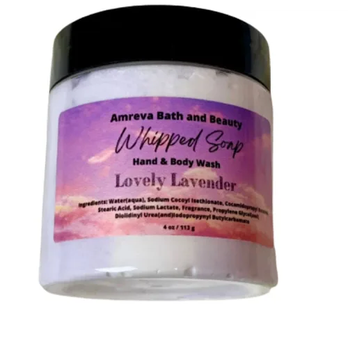 Vista 6 de Gel de baño, jabón batido, 4 oz (frambuesa azul)