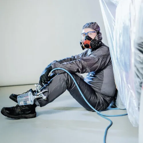 Vista 7 de Colad X Paint Society BodyGuard - Traje de pintura antiestática reutilizable para automóviles o abrigo de laboratorio