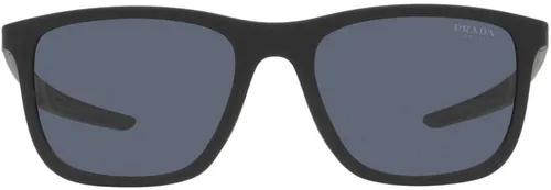 Vista 2 de Prada Linea Rossa PS 10WS Gafas de sol de goma negraazul 5419140 para hombre
