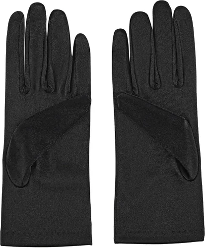 Vista 6 de Ayliss Guantes cortos de boda para mujer, de satén, para fiesta de ópera, de los años 20, para ocasiones especiales, vestido formal, baile, cosplay