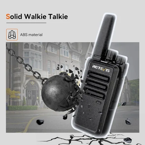 Vista 3 de Retevis RT68 Radio de 2 vías, Walkie Talkies de largo alcance para adultos (Paquete de 10) con cargador de 10 vías, carga más fácil y segura