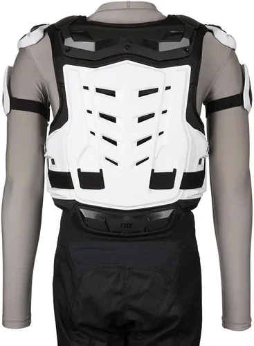 Vista 6 de Fox Racing Raptor Chaleco de Motocross para Bicicleta de Tierra CE Protector de Pecho, Negro/Blanco, Pequeño/Mediano