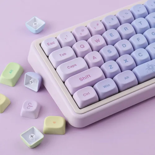 Vista 5 de Hyekit Teclas PBT, bonitas teclas Kawaii para teclados mecánicos Cherry MX 13