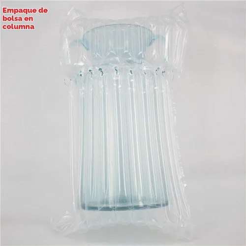 Vista 7 de Sunkey - Jarrón de cristal para decoración del hogar, Vidrio, Azul, L