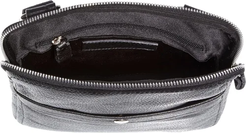 Vista 5 de Bugatti Brisbane - Bolso de hombro plano, Negro -, Bolso bandolera