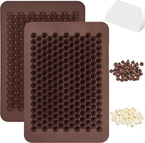 Vista 9 de Webake Molde de barra de chocolate de silicona, moldes de barra de caramelo de 4 onzas, paquete de 2 unidades para barras energéticas de proteínas
