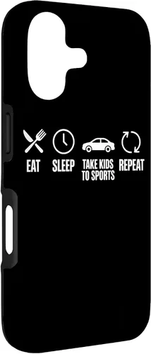 Vista 3 de Take Kids to Sports Eat Sleep Repeat Youth Sports Parent Case for iPhone 17