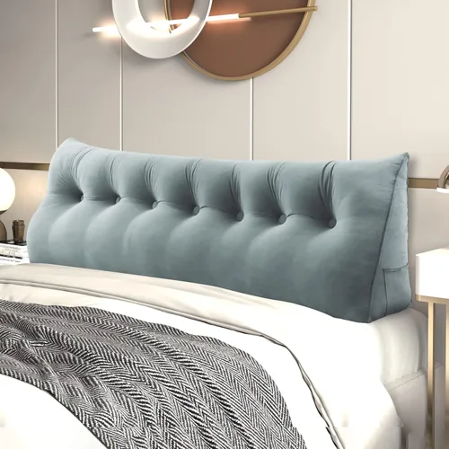 Vista 9 de Almohada de cuña para cabecero de cama Almohada pequeña de refuerzo para cabecera Almohada de lectura para sentarse en la cama para adultos, cojín