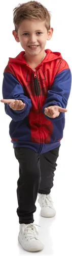 Vista 5 de Marvel Avengers Boys' Sweatshirt - Spidey, Spider-Man, Venom, Hulk - Cosplay Hoodie Sweatshirt for Boys (3T-12)