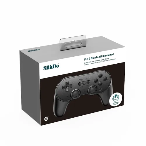 Vista 7 de 8BitDo Pro 2 Bluetooth Controller for Switch/Switch 2, Hall Effect Joysticks, 2 Pro Back Paddle Buttons, Wireless Gaming Controller for Switch, PC