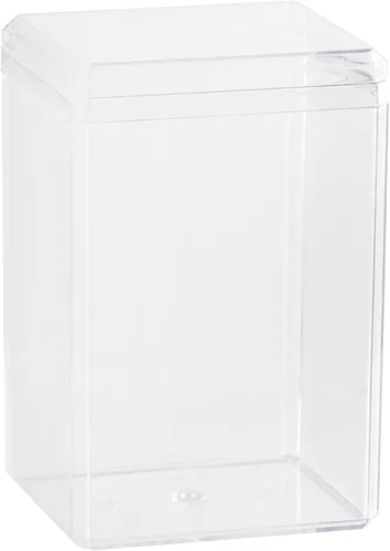 Vista 18 de Hammont Caja de acrílico – Cajas de regalo de fiesta – Cubo transparente con bordes redondeados para regalos, bodas, golosinas, dulces y accesorios