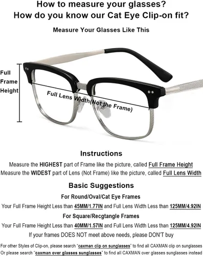 Vista 4 de Gafas de sol polarizadas con clip de ojo de gato sobre gafas graduadas para mujer, protección UV