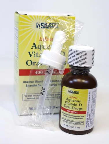 Vista 2 de Gotas acuosas de vitamina D para bebés 400UI/ml 2-Pak (2 x 1.7 fl oz)