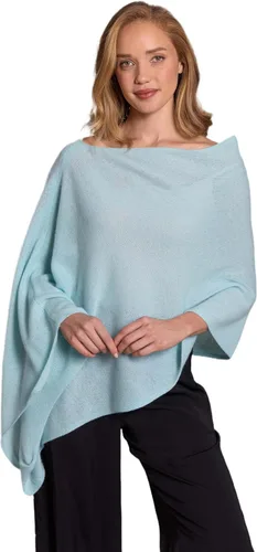 Vista 6 de CLAUDIA NICHOLE by Alashan Poncho estilo vestido, 100% cachemira Ejército/1032