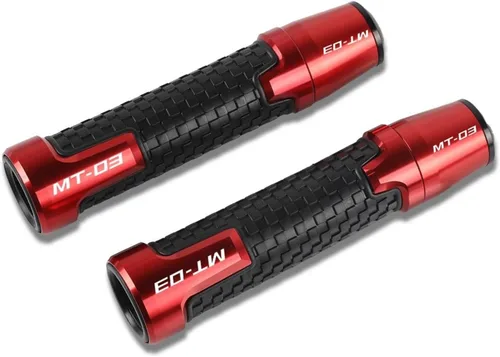 Vista 5 de Motorcycle Handlebar Grips Motorcycle Aluminum Handlebar Grip Ends for Yamaha MT03 MT-03 MT 03 2005-2020 2019 2018 2017 2016 7/8''22mm Handle Bar