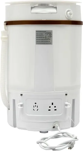 Vista 9 de Mini lavadora portátil, máquina de lavandería semiautomática portátil de 260 W con capacidad de 1.2 galones, mini lavadora con temporizador