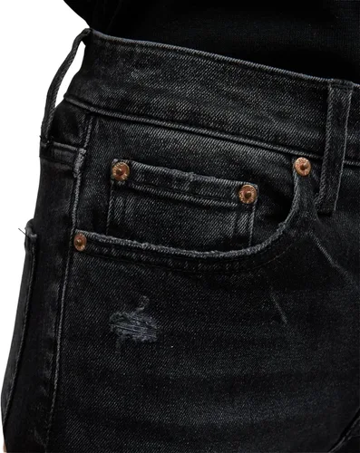 Vista 4 de Pistola Jeans clásicos de tiro alto Charlie para mujer