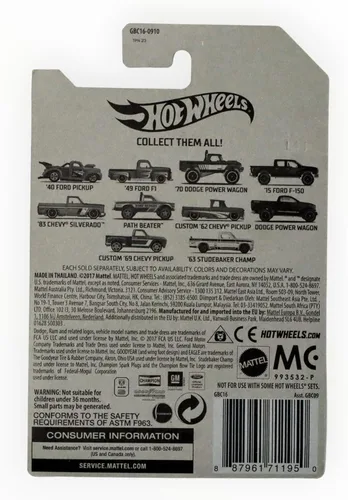 Vista 2 de Hot Wheels Dodge Power Wagon, [Azul oscuro] 8/10