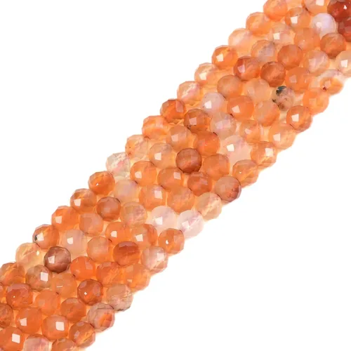 Vista 89 de Cuentas Redondas Facetadas de Ópalo Verde de 4 mm Sueltas de 16 Pulgadas para Hacer Joyas