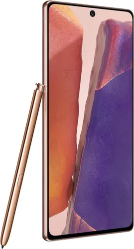 Vista 2 de Samsung Galaxy Note 20 5G N981U 128 GB AT&T desbloqueado, bronce místico (reacondicionado)
