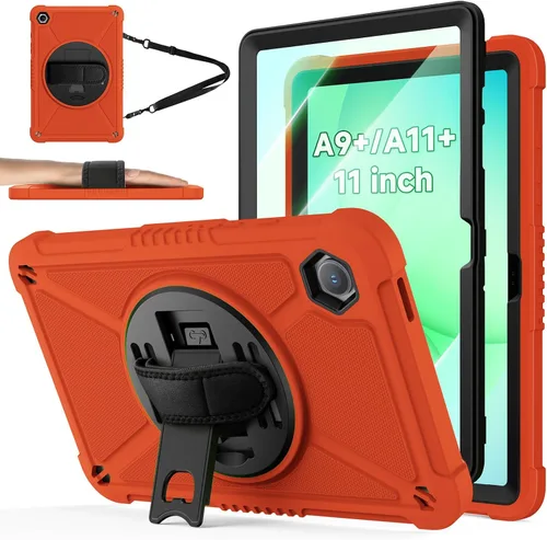 Vista 13 de ZtotopCases Funda resistente a prueba de golpes con protector de pantalla para Samsung Galaxy Tab A11+ Plus/A9+ de 11 pulgadas 2025/2023, color negro