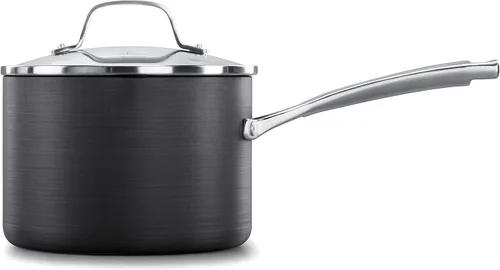 Vista 9 de Calphalon 2095259 Classic - Sartén antiadherente con tapa, 2.5 cuartos de galón, color gris