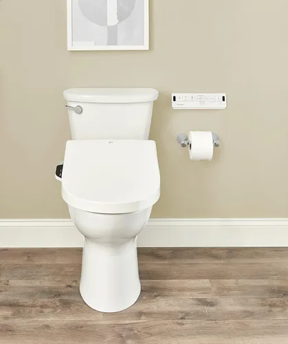 Vista 9 de American Standard 8012A70GRC-415 INAX - Asiento de bidé con calefacción para ducha con control remoto + boquilla doble, color blanco