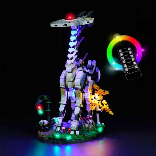 Vista 5 de Kit de luces LED para Lego Horizon Forbidden West: Juego de construcción Tallneck compatible con Lego 76989 (modelo no incluido)