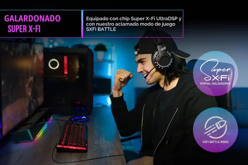 Vista 5 de Creative Sound Blaster Katana V2X RGB Barra de sonido para juegos Potencia máxima de 180 W con subwoofer compacto