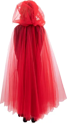 Vista 3 de Little Adventures Capa con capucha transparente de tul para adultos, disfraz de fiesta de cosplay a la moda