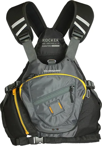 Vista 7 de Stohlquist Rocker Lifejacket, USCGA Approved Type III PFD Negro