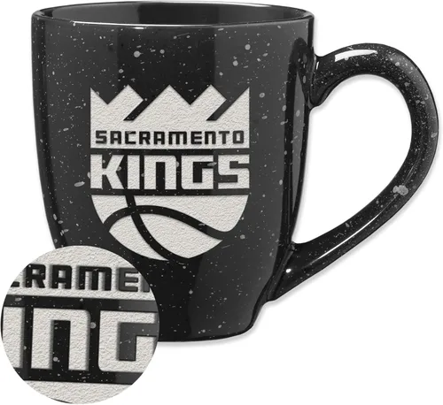 Vista 104 de Rico Industries NBA 16 oz Team Color Laser Engraved Speckled Ceramic Coffee Mug 3-Color del