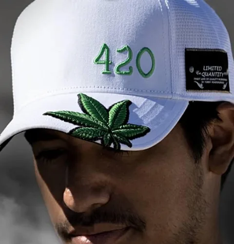 Vista 7 de Red Monkey The Grow RM1417 Edición Limitada Gorra unisex de malla para camionero 2