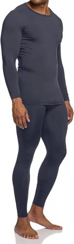 Vista 8 de TSLA Conjunto de ropa interior térmica para hombre, pantalones largos con forro polar suave, capa base cálida de invierno, parte superior e inferior
