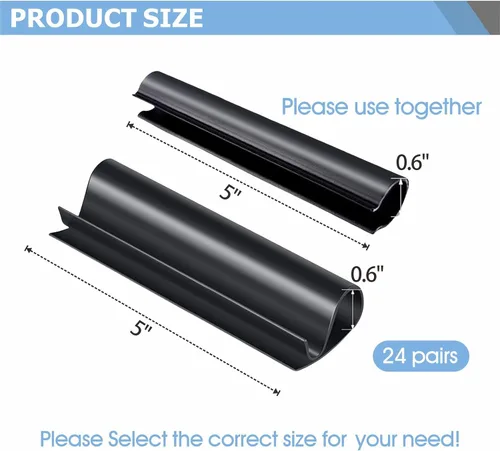 Vista 2 de Kits de clips para cubierta de piscina, sistema de sujeción de abrazadera de cierre de piscina de invierno sobre el suelo, tiras de protección