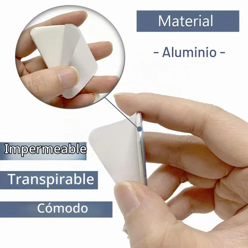 Vista 5 de Férulas nasales de aluminio, protector externo de soporte nasal para septoplastia de rinoplastia, fractura de soporte nasal, otorrinolaringología